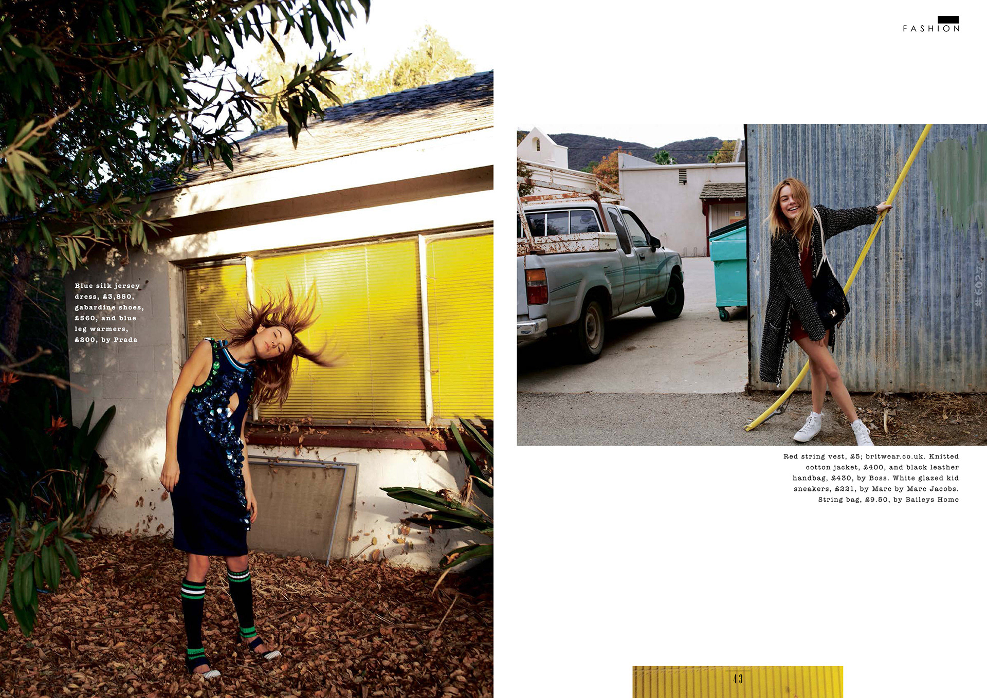 Fashion feature for Sunday Times Style Magazine - Photography by Jane McLeish Kelsey