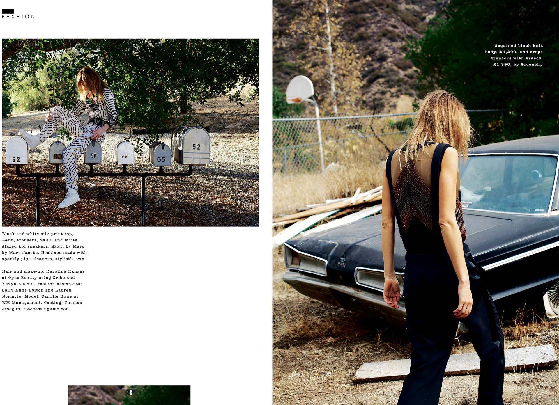 Fashion feature for Sunday Times Style Magazine - Photography by Jane McLeish Kelsey