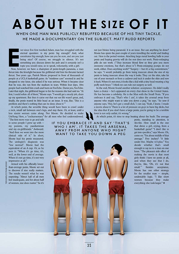 Feature page for Sunday Times Style Magazine 