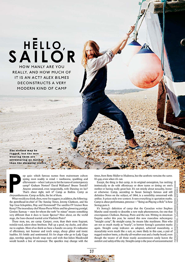 Feature page for Sunday Times Style Magazine 
