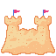 Sandcastle sprite