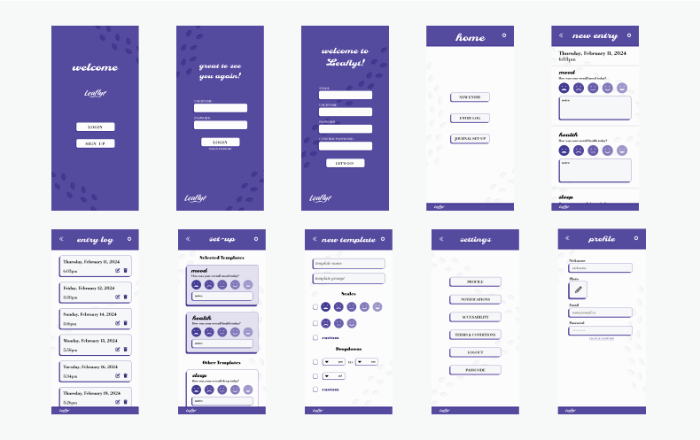 screen designs