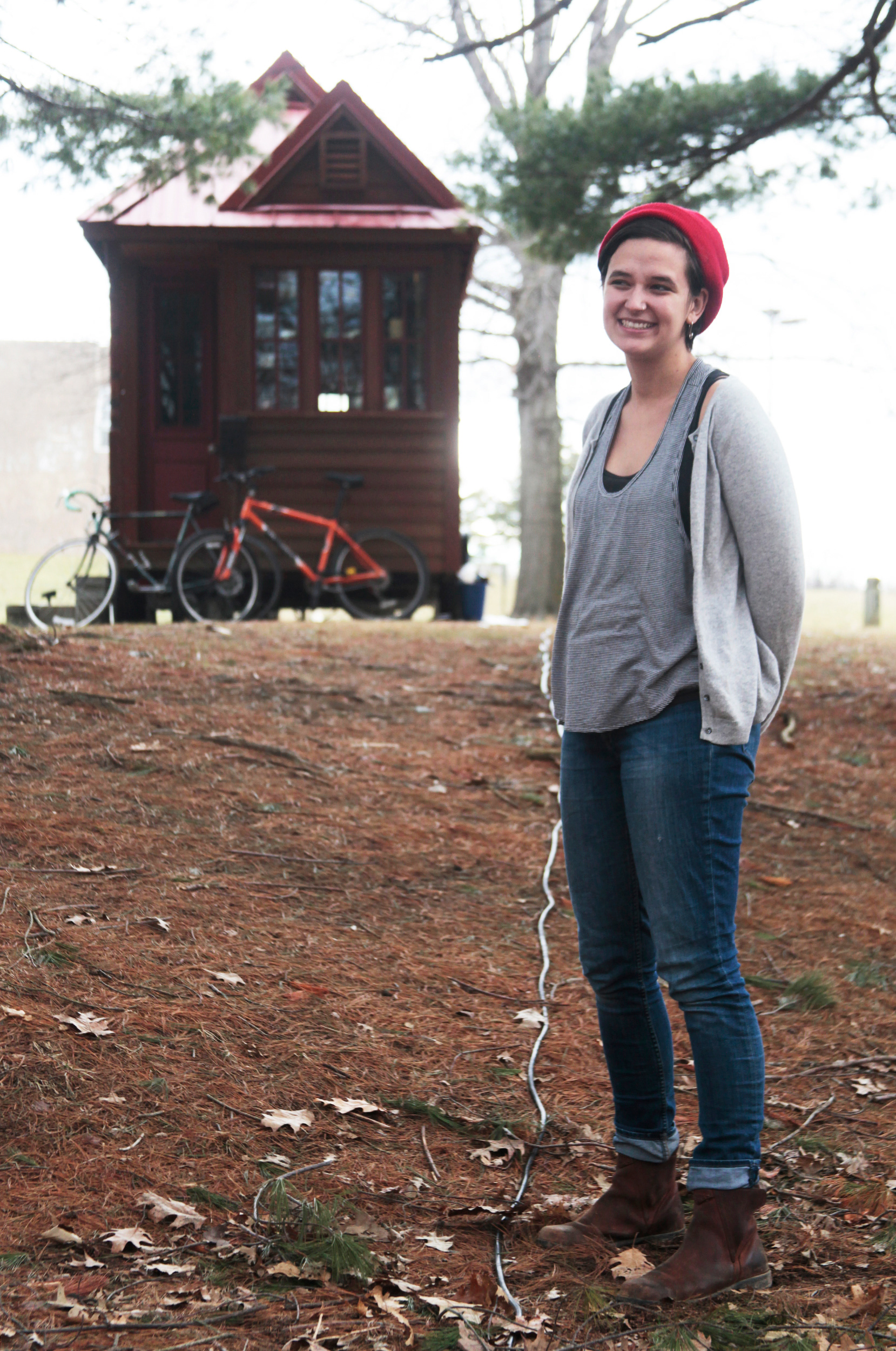 Nara Williams, tests out tiny home living for thesis. https://www.huffpost.com/entry/nara-williams-tiny-home_n_2852448