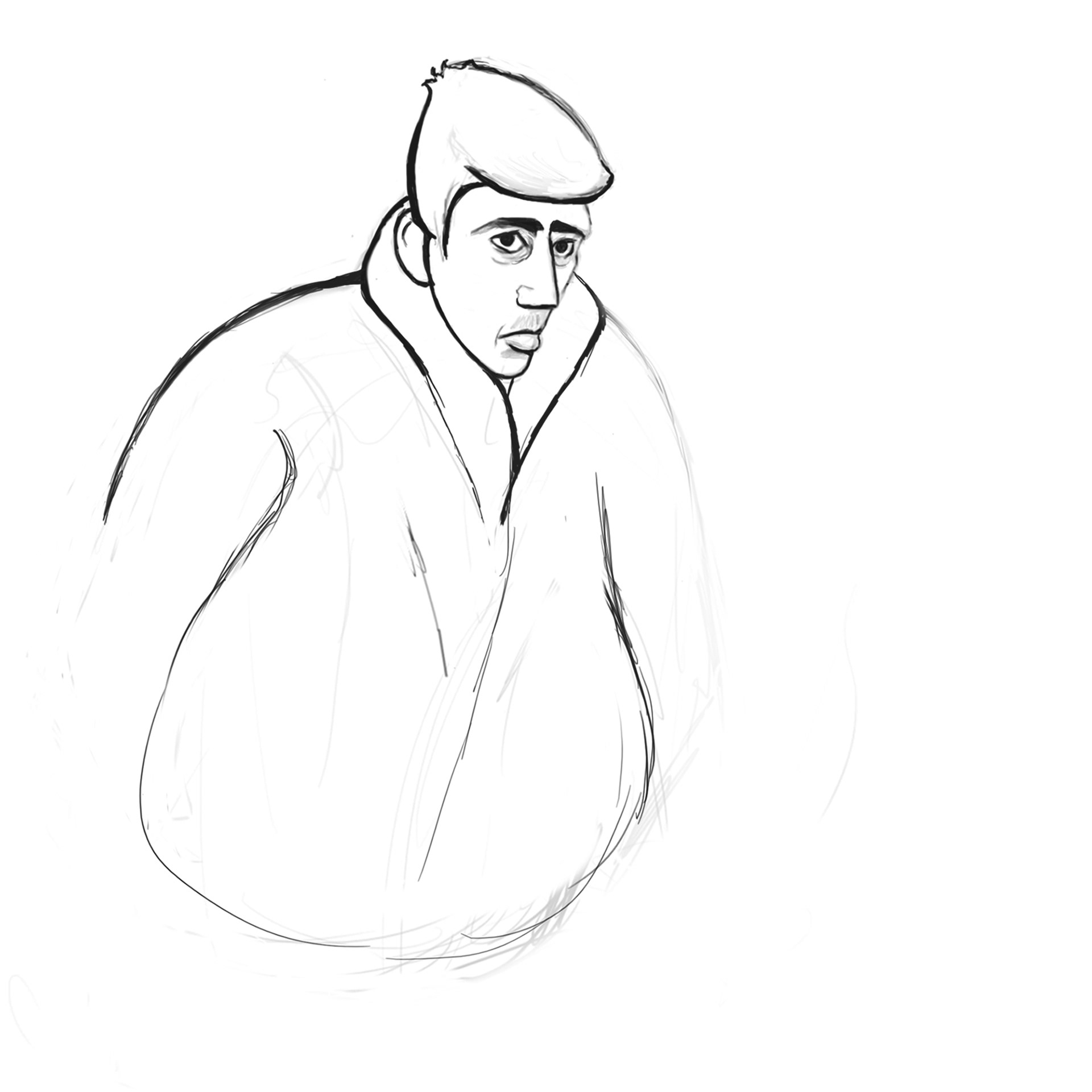 Character design work for Checkpoint: background characters