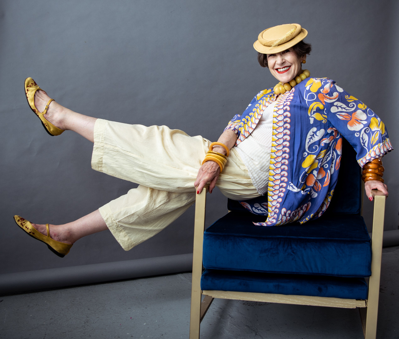 Tziporah Salamon Balances on a chair
