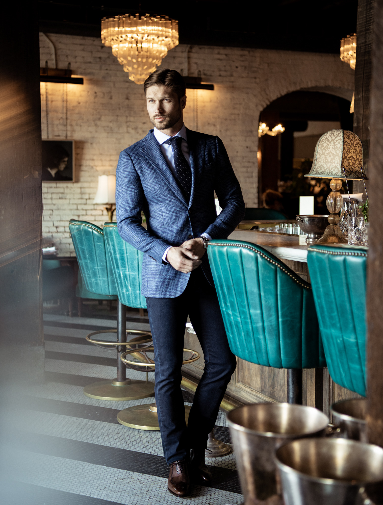 Jared Koron of Ford Models wears Jack of Spades, shot by Macrae Marran