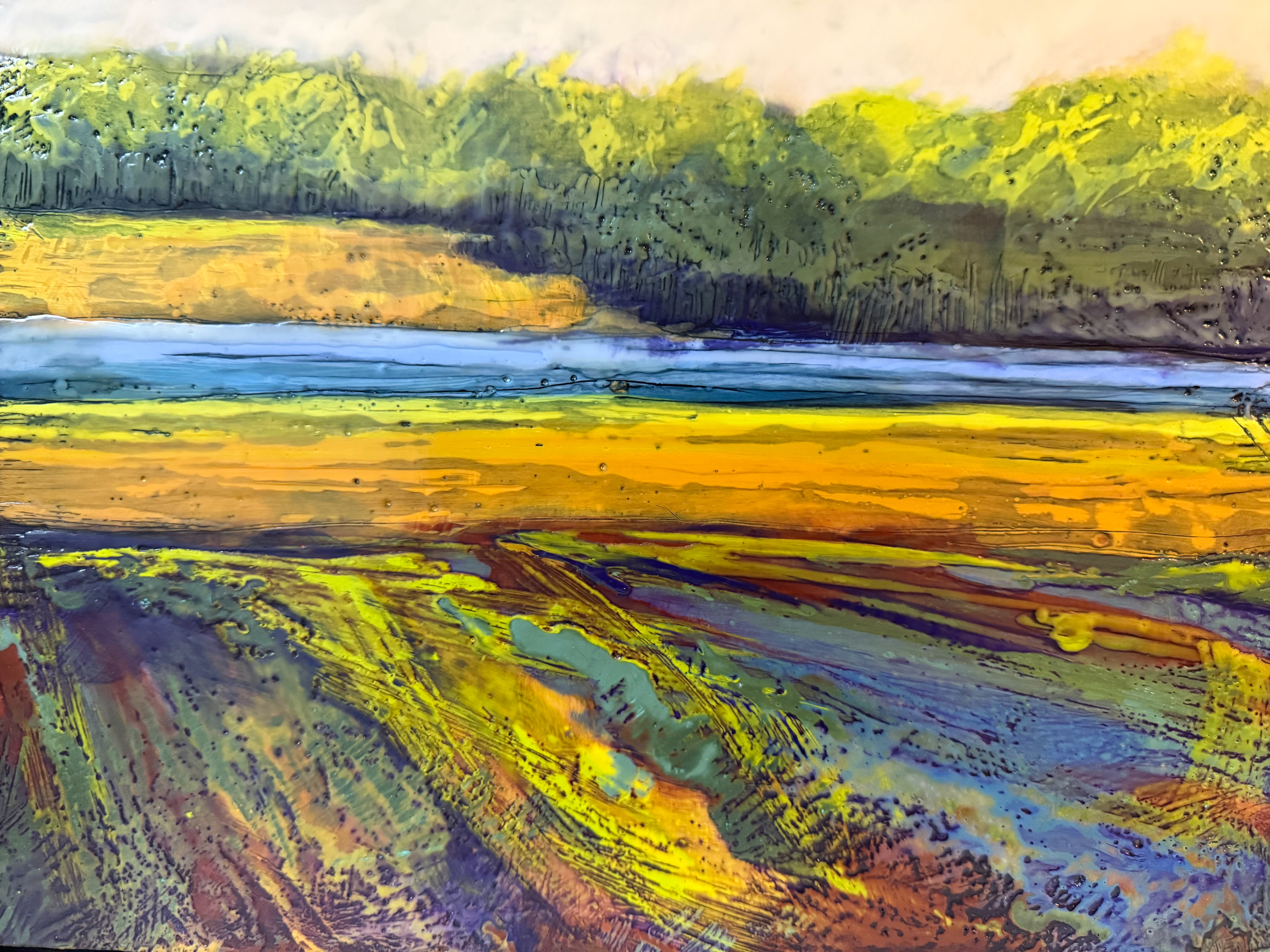 9x12 Encaustic Painting - Sold