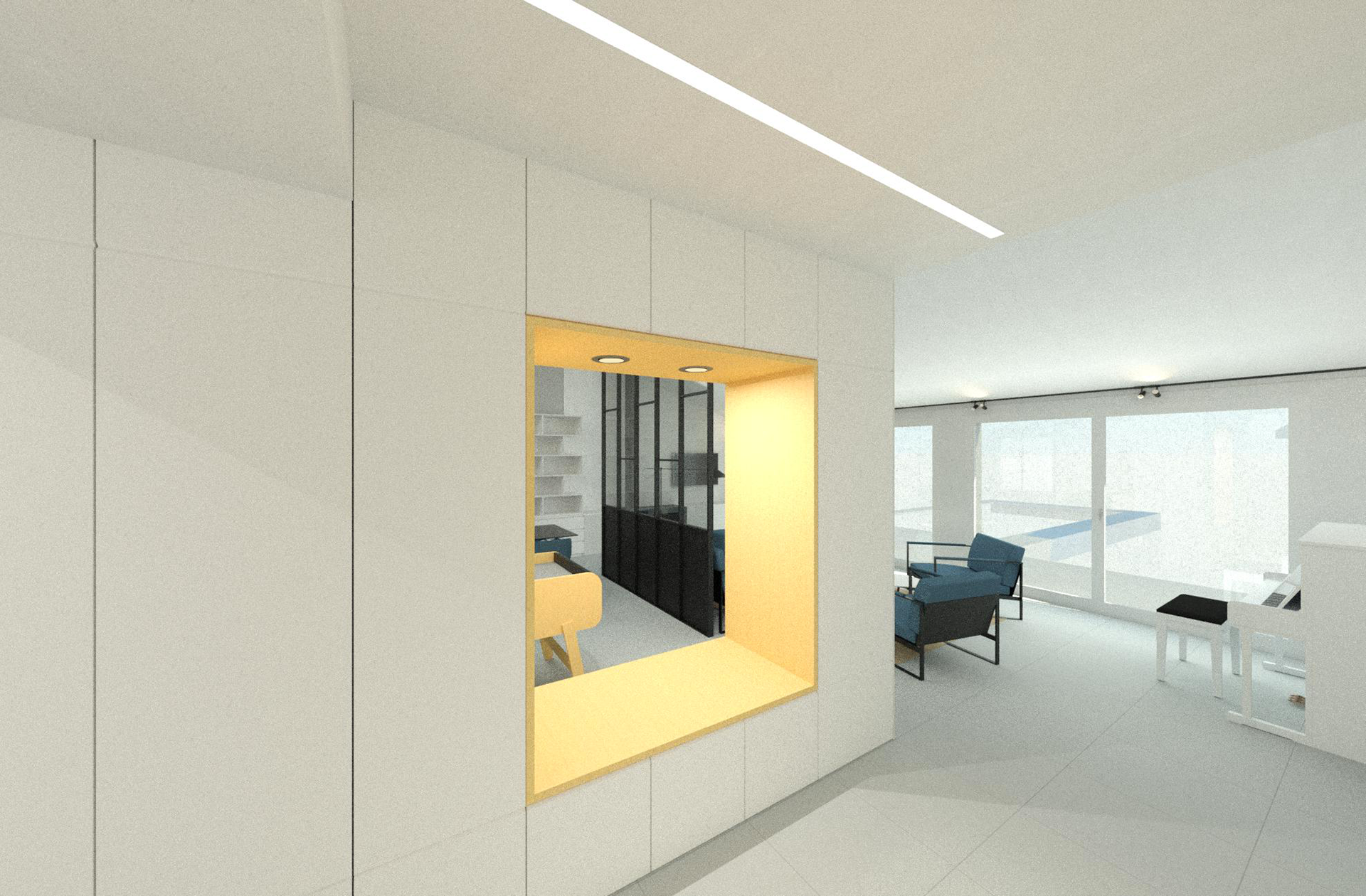 Vue de l'entrée Projet