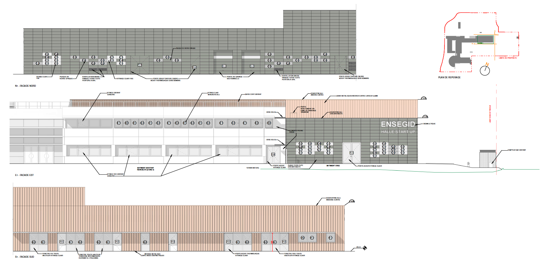 Zoom façades zone 1