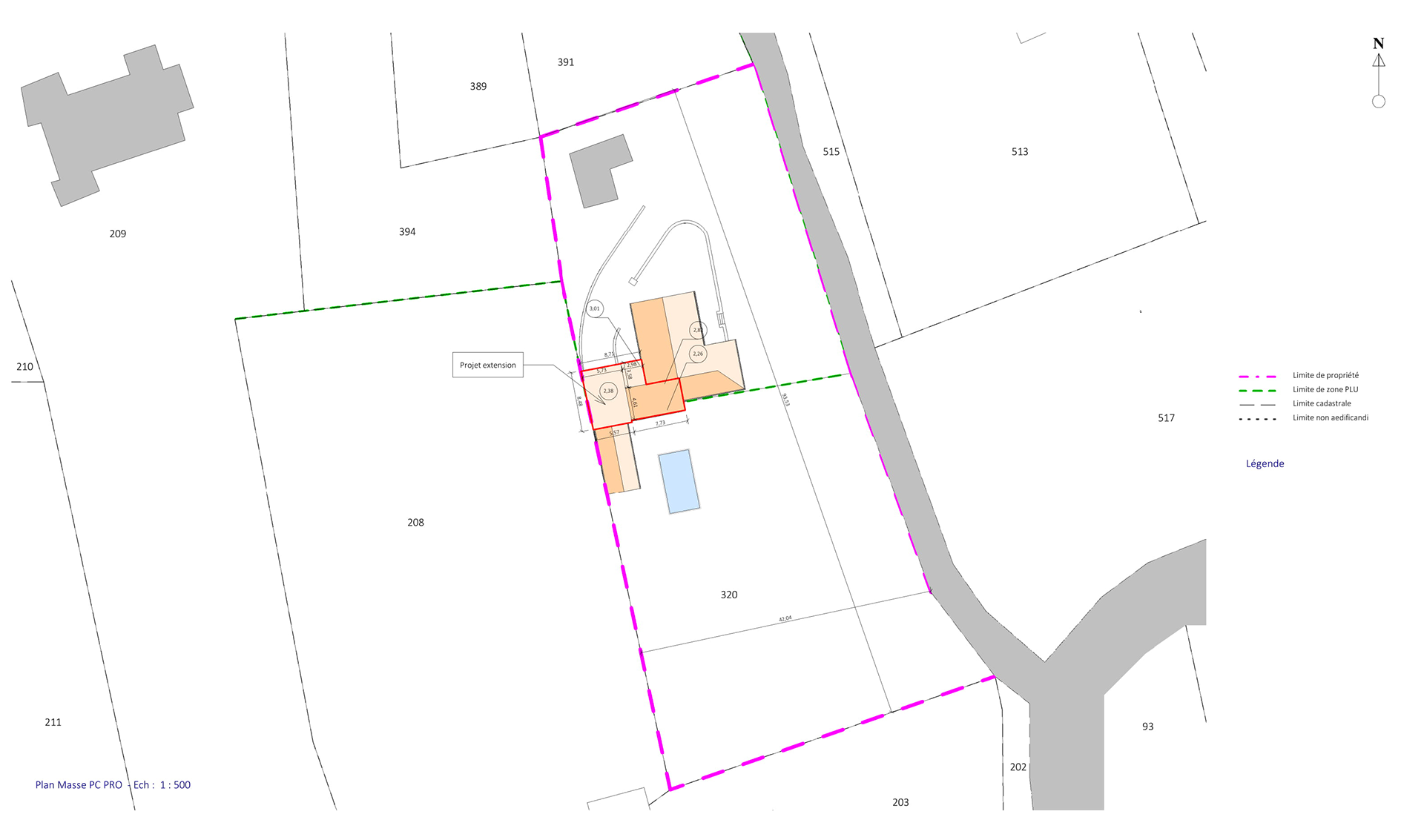 Plan de masse projet