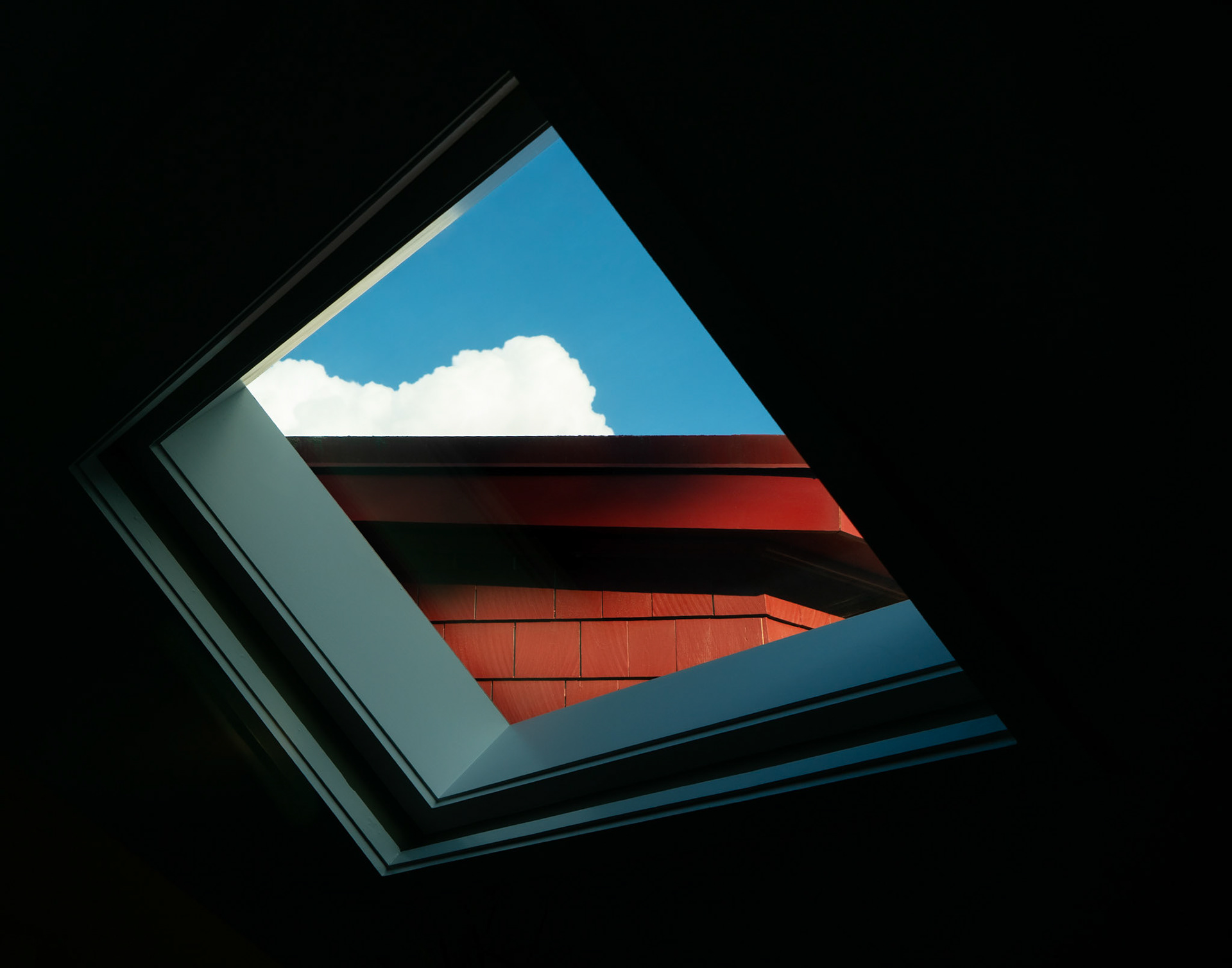 Skylight (Roof and Cloud) (2021). Included in "Color '26", Southeast Center for Photography, Michael Pannier, juror
