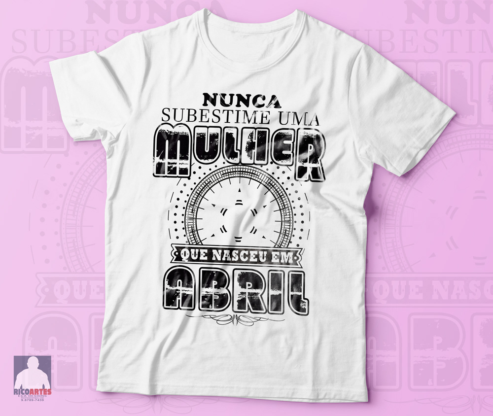 Arte para sublimação em camiseta