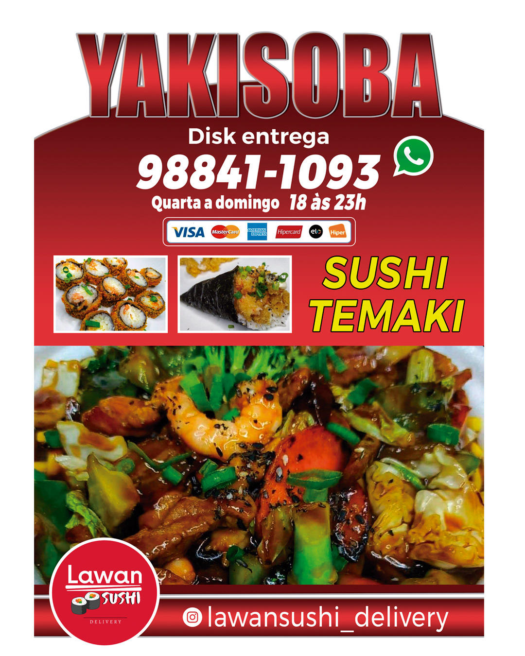 Arte para banner Lawan Sushi
