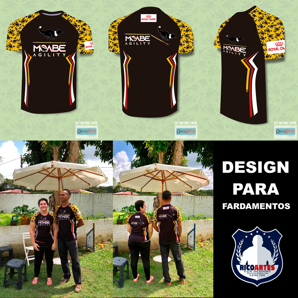 Design para fardamento Moabe Agility