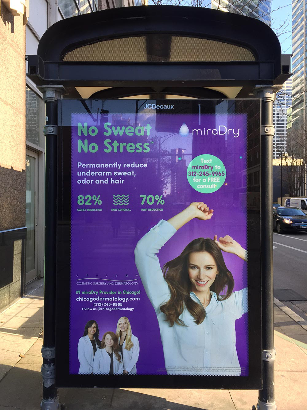 CTA Bus Shelter ad IRL