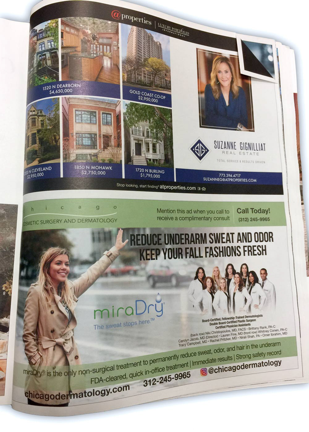 miraDry ad in CS Modern Luxury