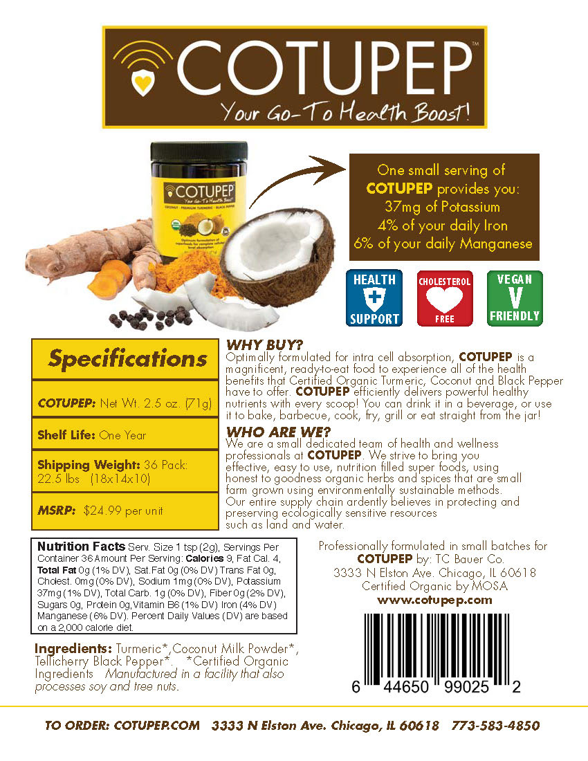 COTUPEP Sale Sheet Back