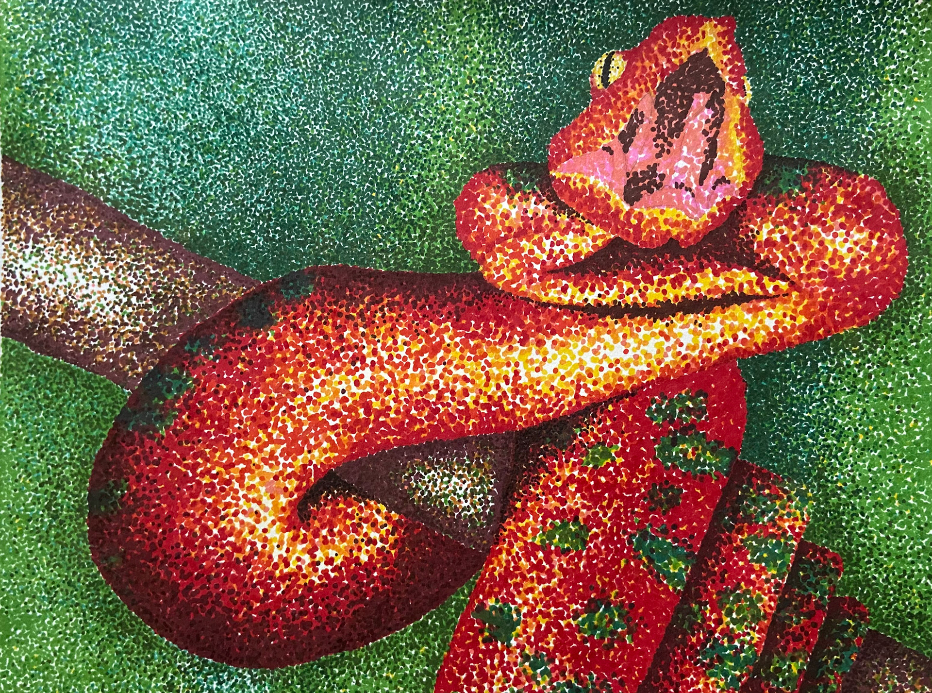 Snake - Pointillism