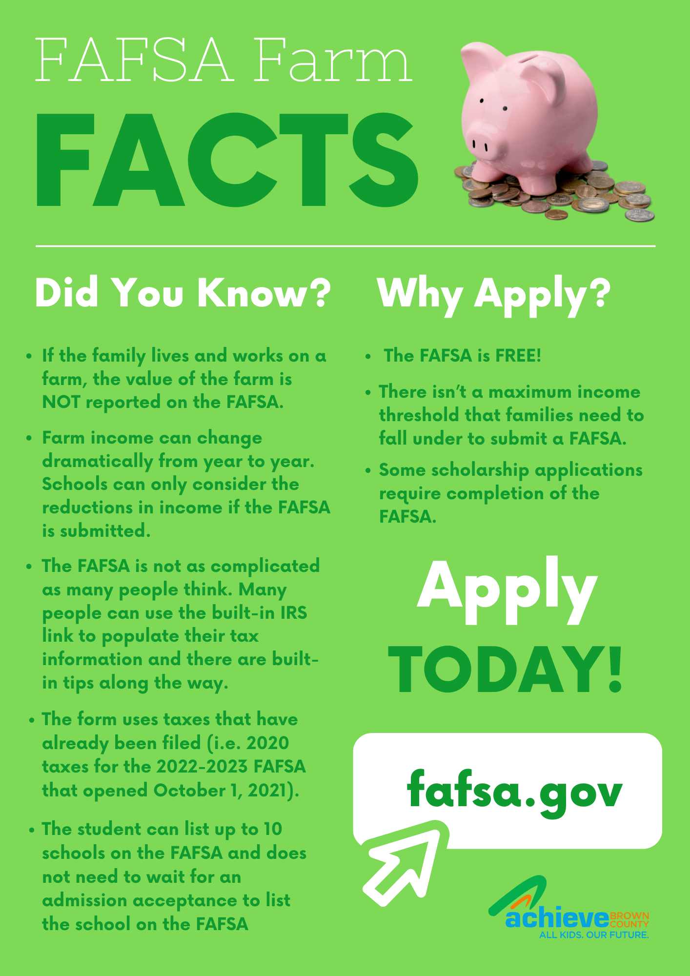 FAFSA Farm Family Info Sheet