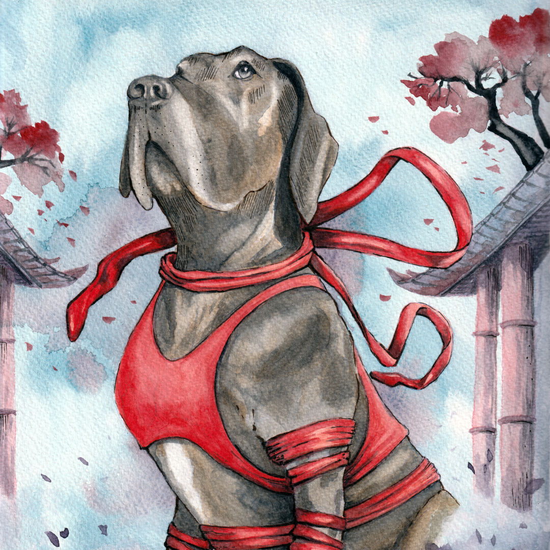 Great Dane Kiwi - Watercolor