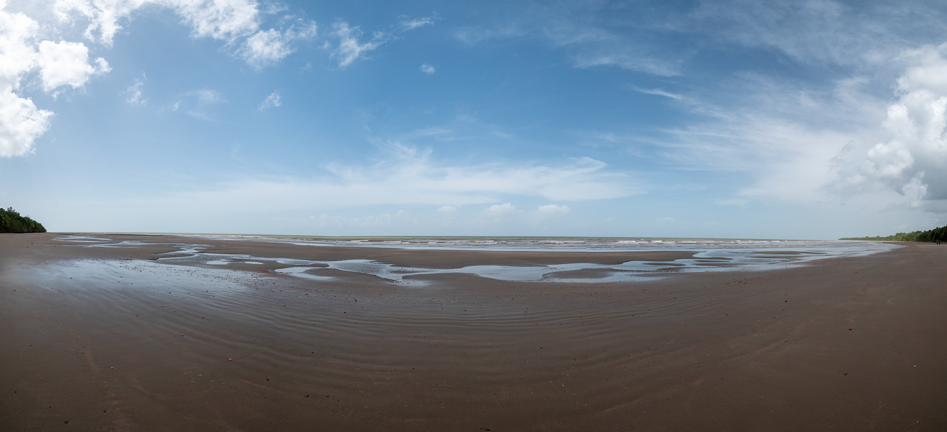 P111048 Panaromic view of the beach