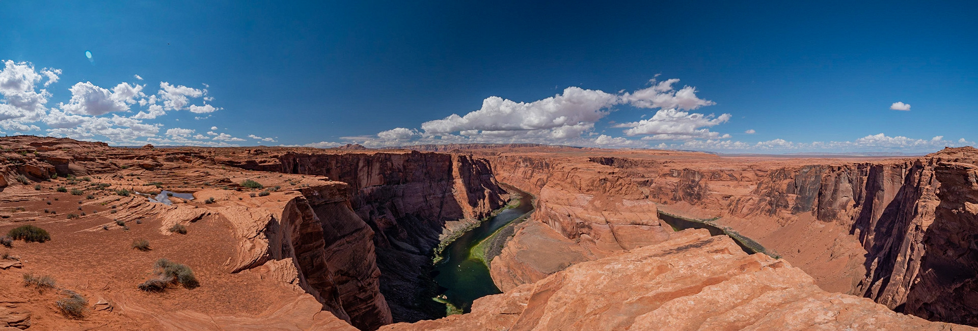 P1084180-Pano On our way to Grand Canyon, made a stop at Horseshoe Bend