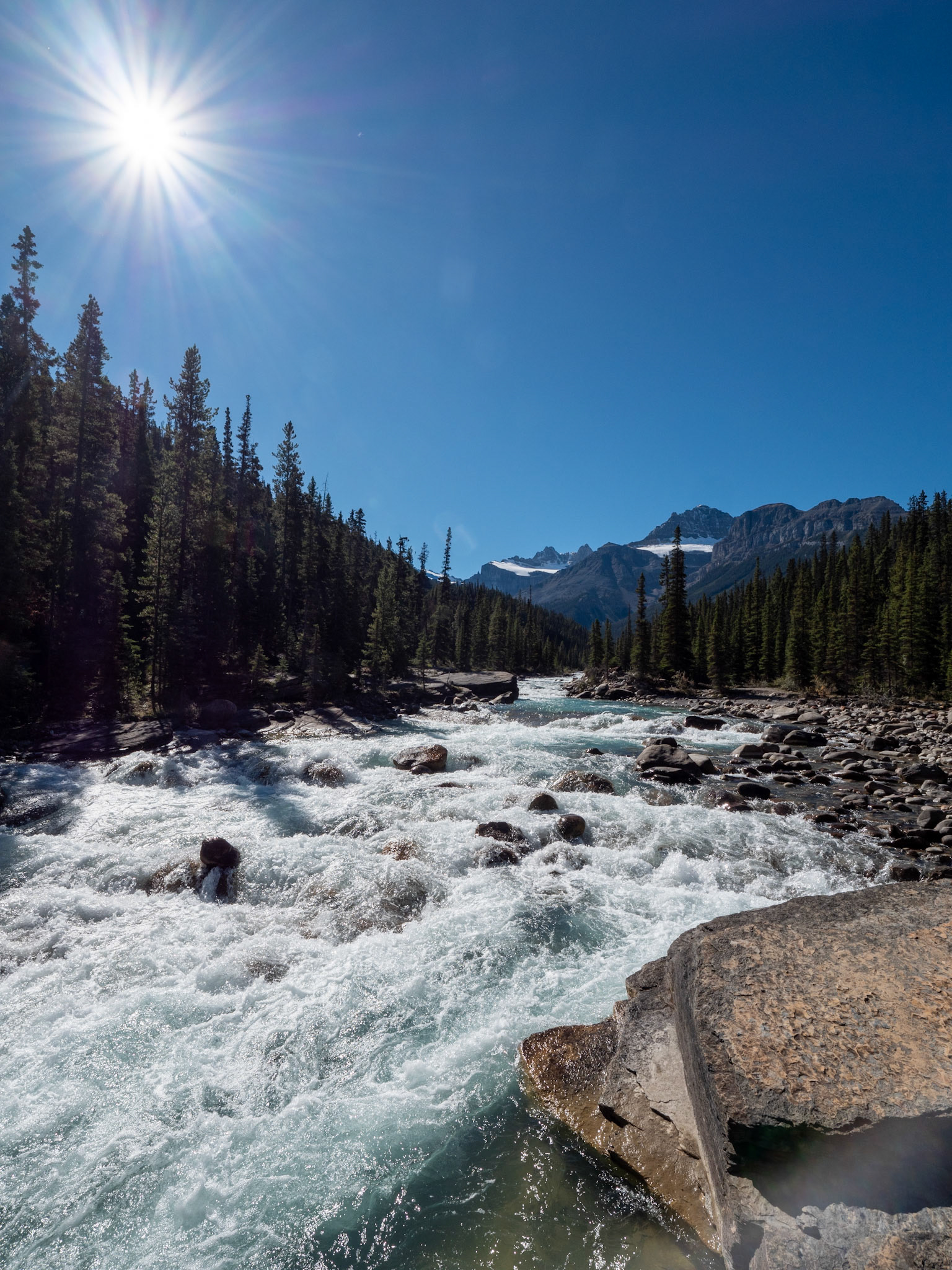 Waterfall off Icefield Parkway