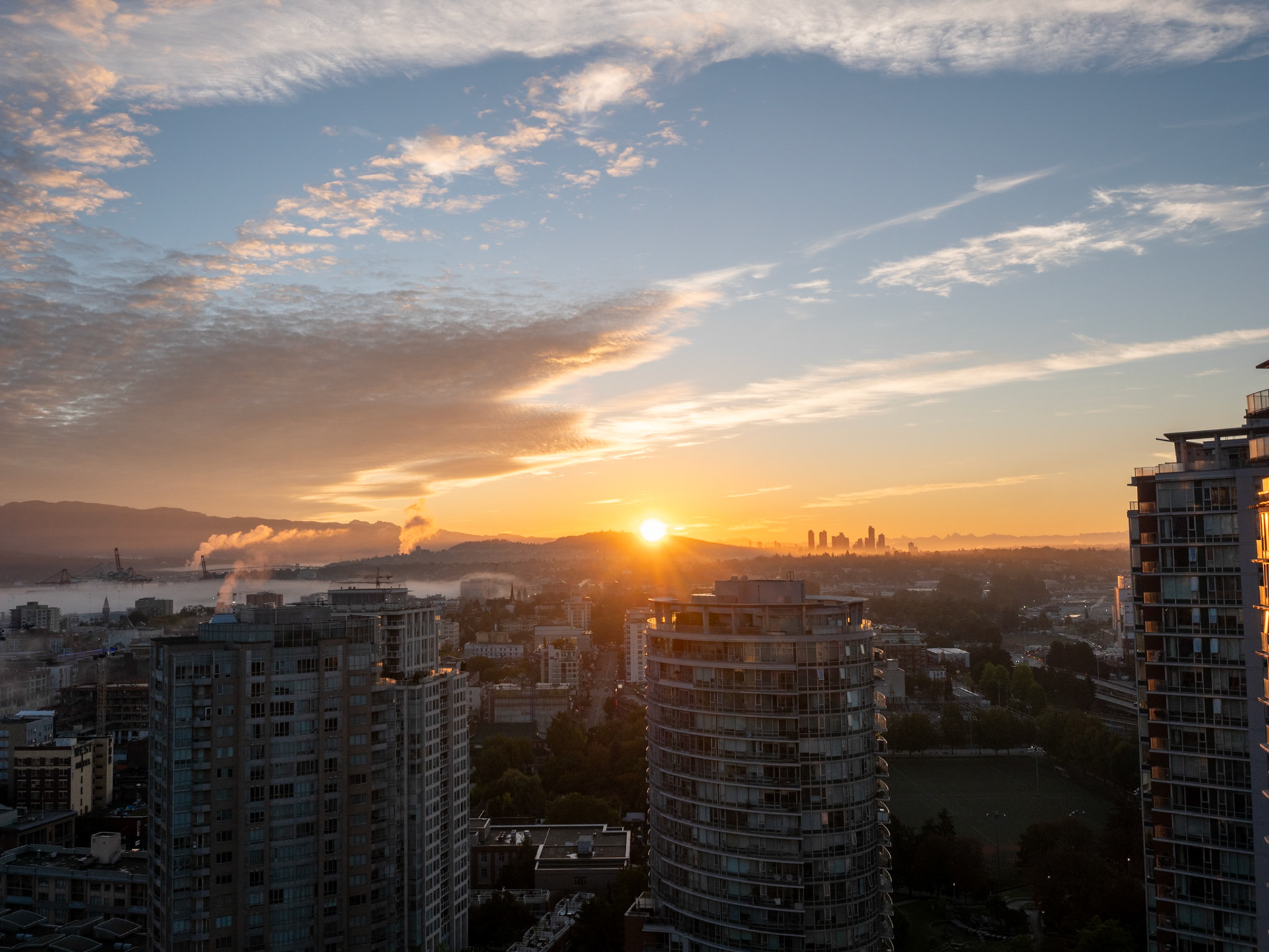 Sunrise Vancouver City