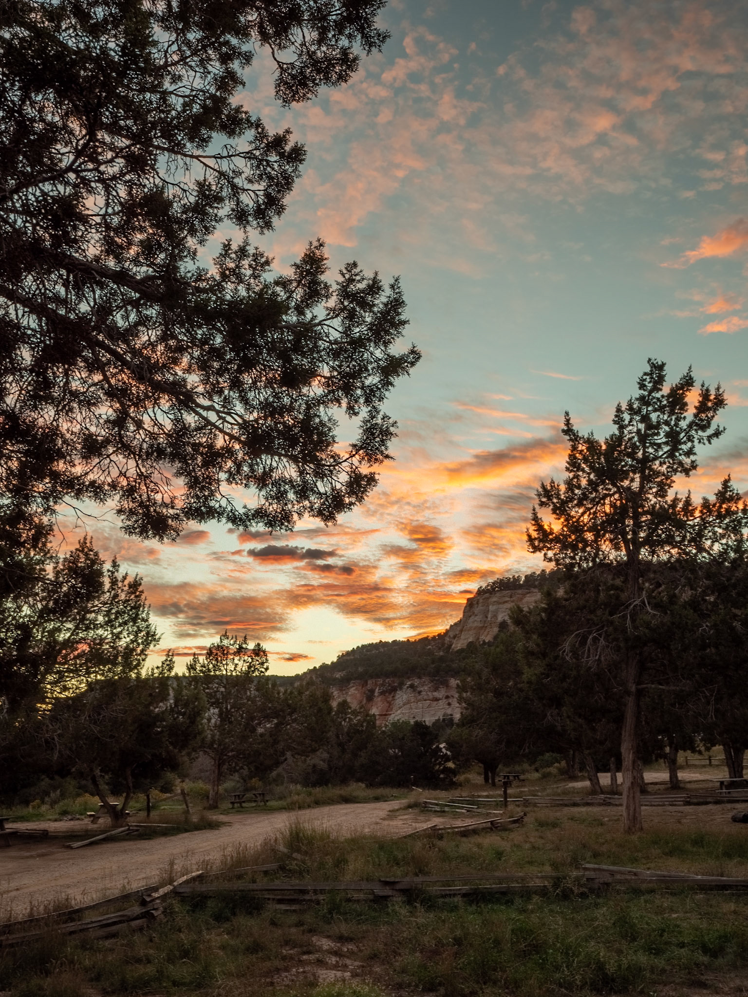P1072881-HDR Sunset at the camp site
