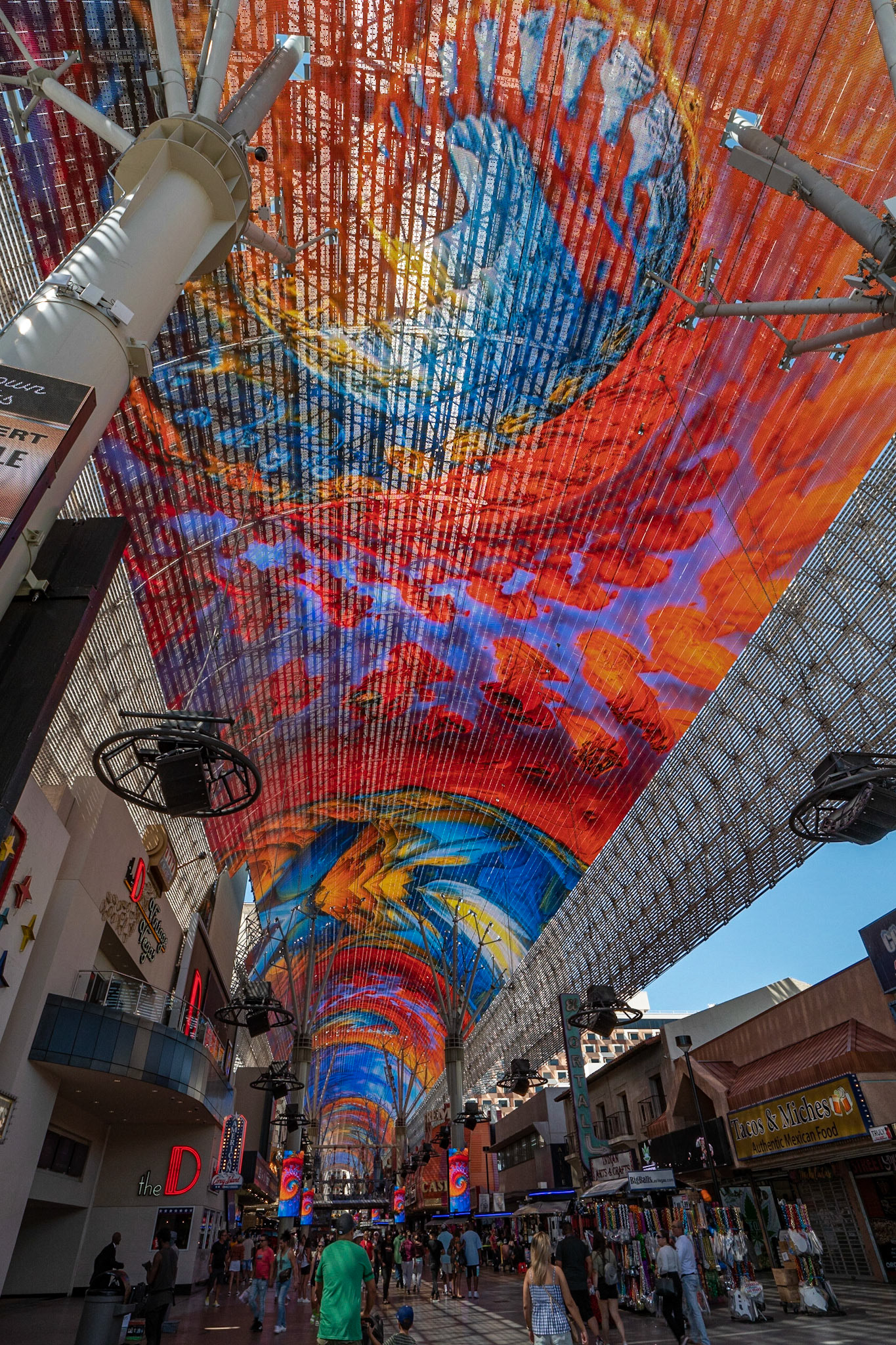 P1084607 Lighted ceiling canopy at Fremont Street