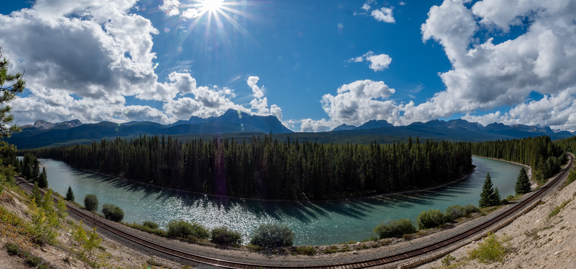 View of Bow River from Bow Valley Parkway