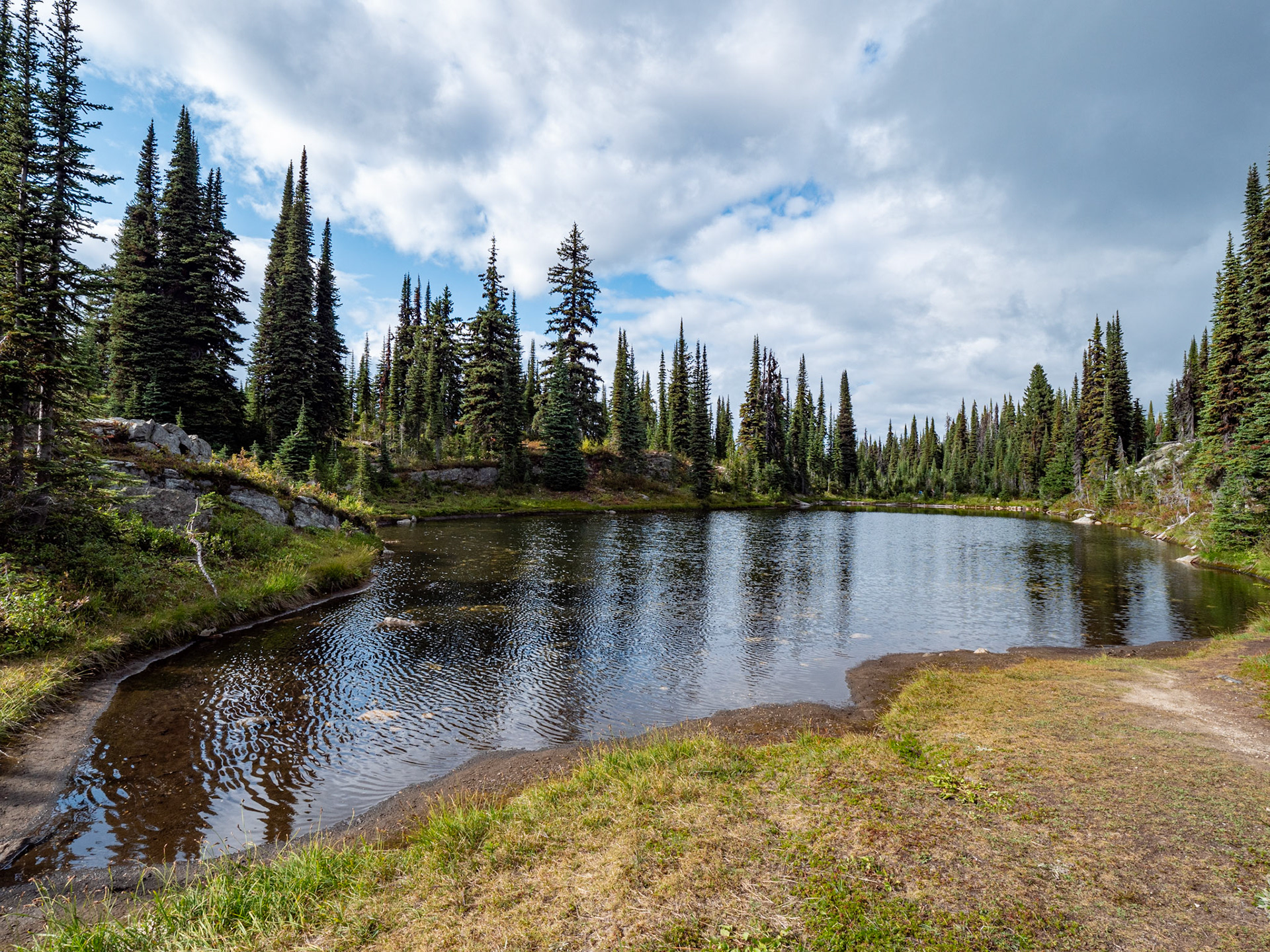 Lake just off the Historic Fire Lookout Revelstoke