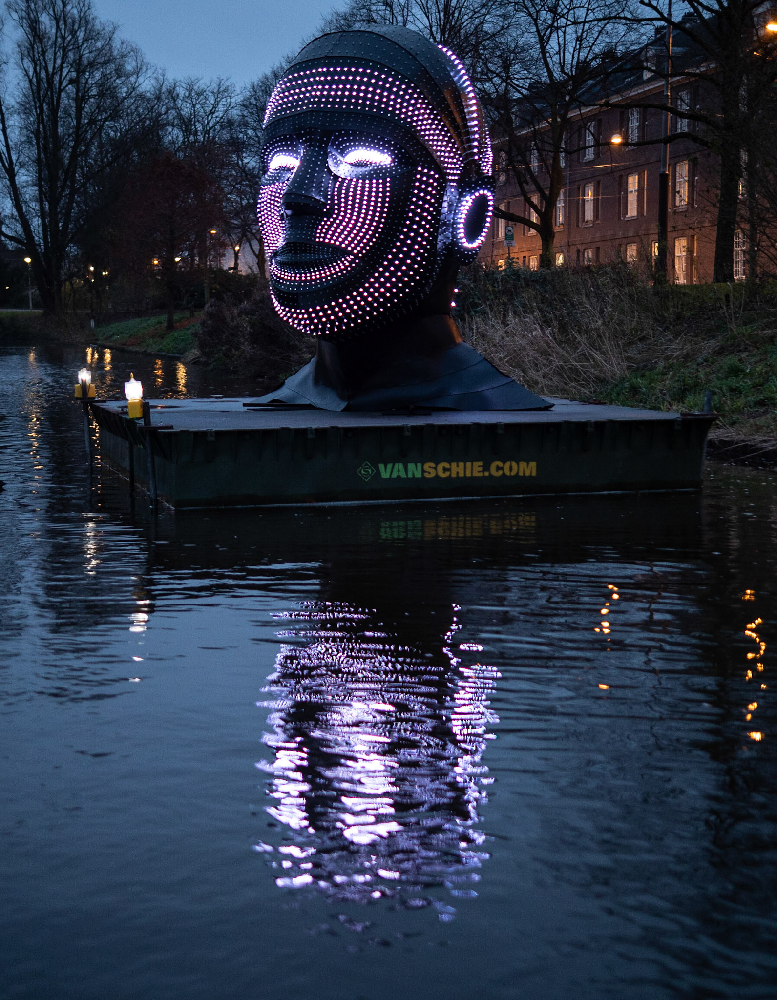 P1068709 Canal Tour and Light Festival "I can see my reflection"