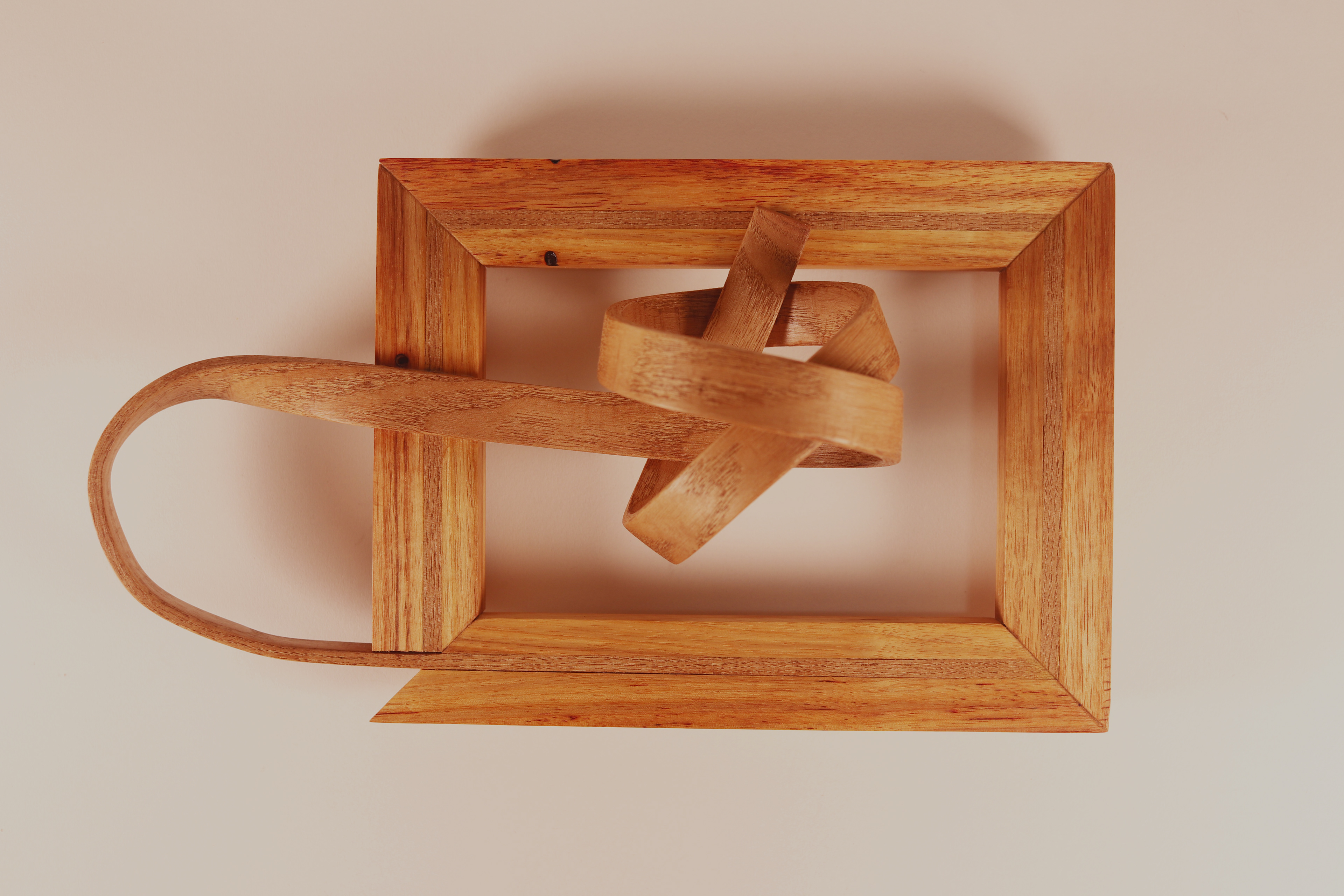 Spirted Wood # 21 - 7x9 inches - Canary and Sassafras wood.