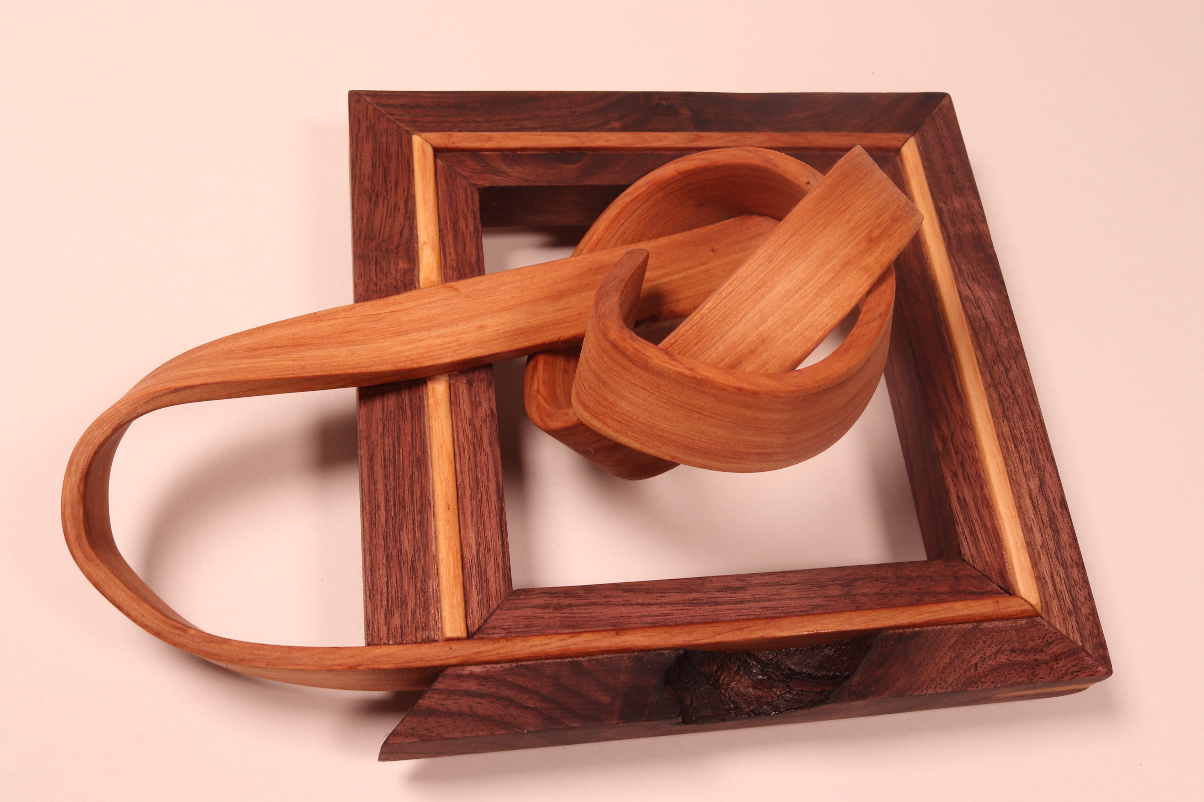 7 x 7 inches - Walnut and Cypress