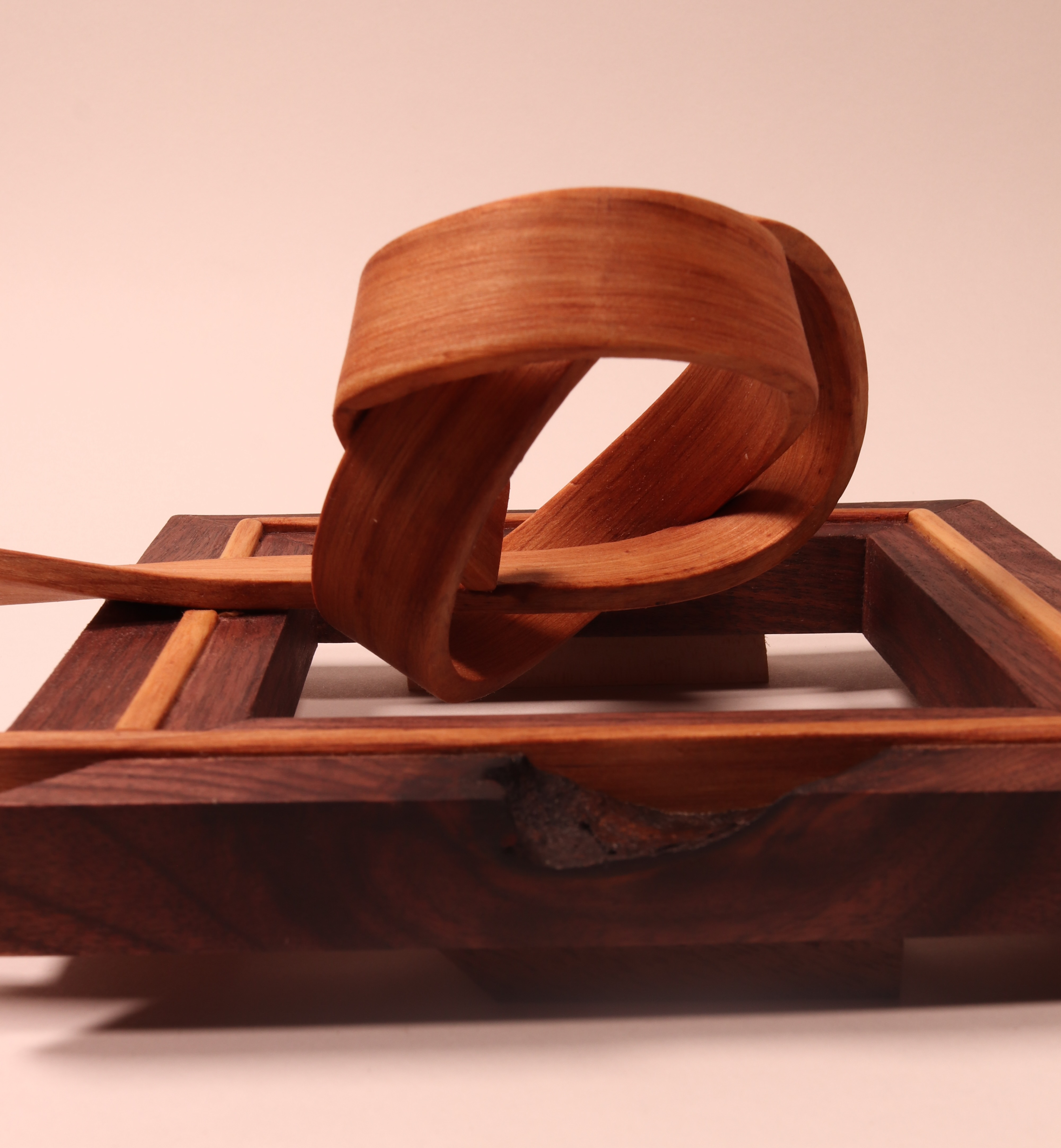 7 x 7 inches - Walnut and Cypress