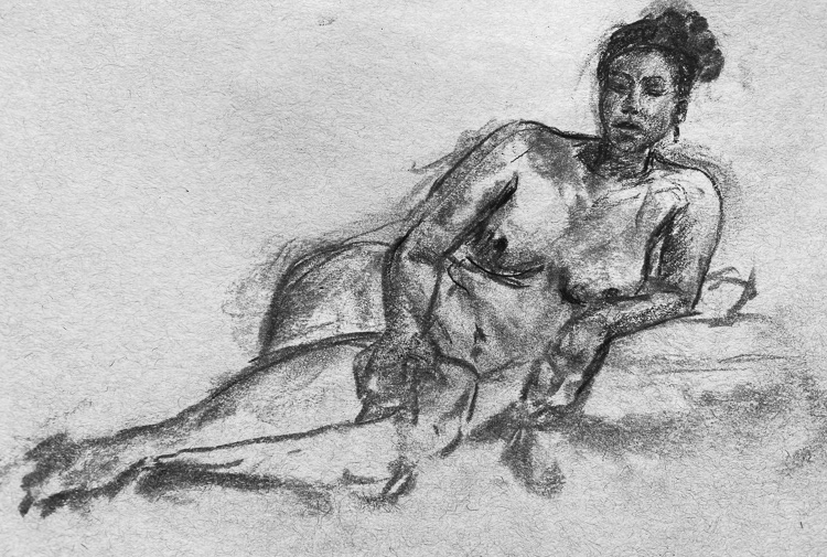 Charcoal 9" x 12"