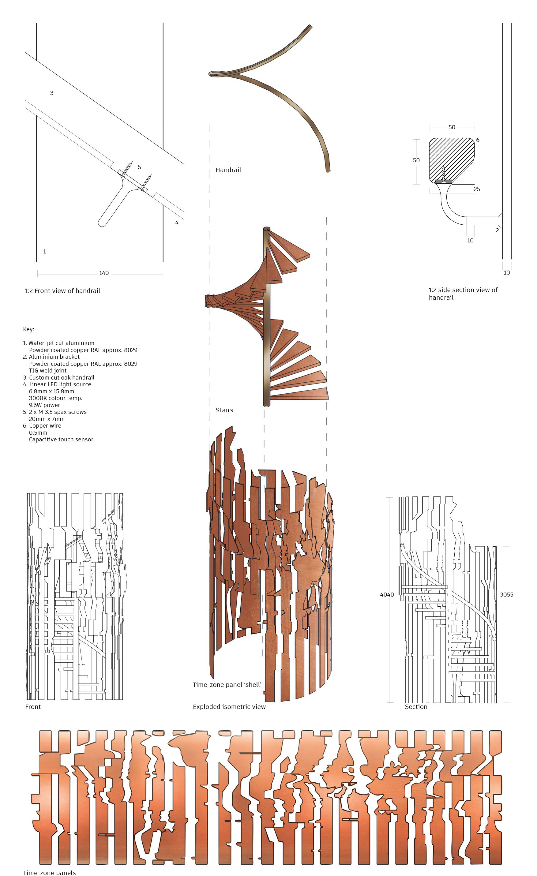 Staircase and Handrail detail