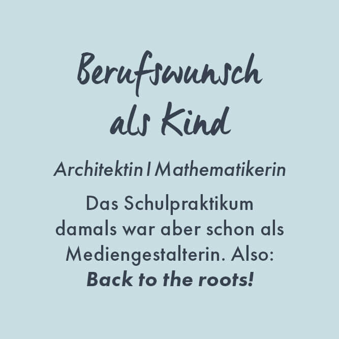 Berufswunsch als Kind - Architektin/Mathematikerin