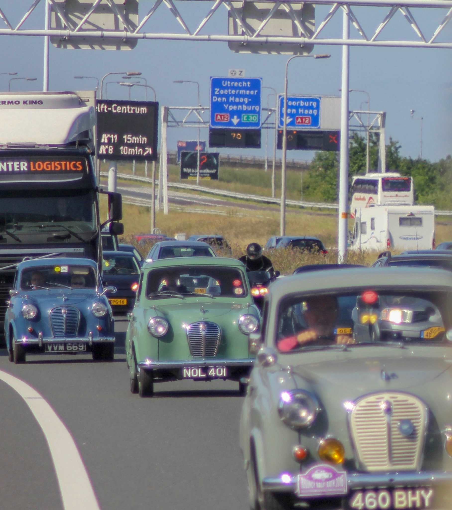 Pete Norbury, John Knight and Brian Ireland in The Netherlands