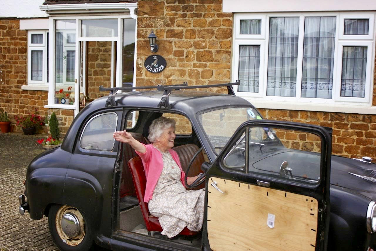 Mrs Thomas was a previous owner of the car called Percy and Matt, the present owner, took the car back to see Mrs Thomas at one of the cars previous registered addresses where it used to live.