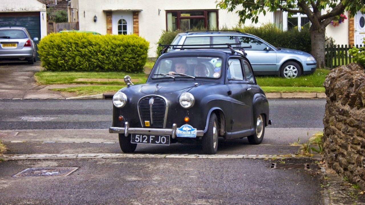 Mrs Thomas was a previous owner of the car called Percy and Matt, the present owner, took the car back to see Mrs Thomas at one of the cars previous registered addresses where it used to live