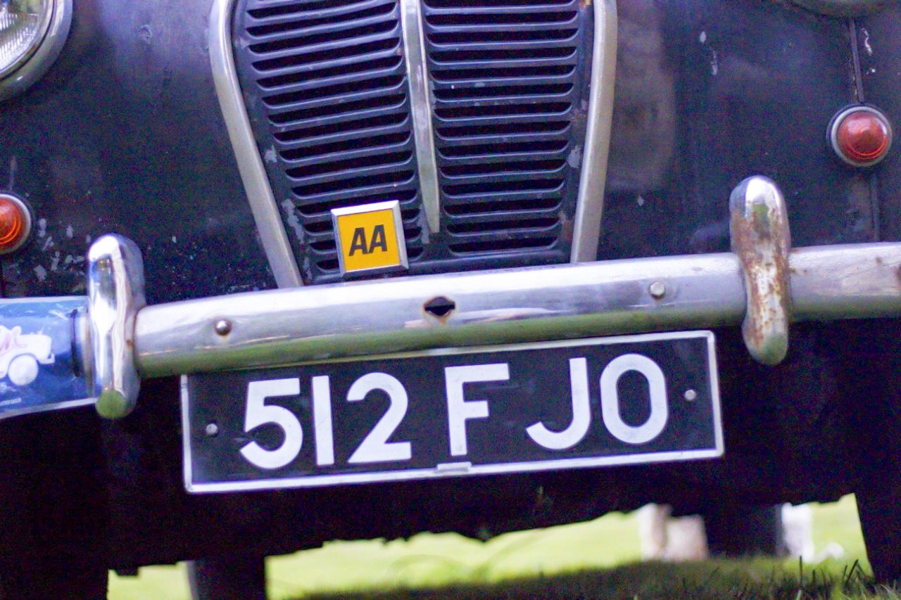 Percy's number plate