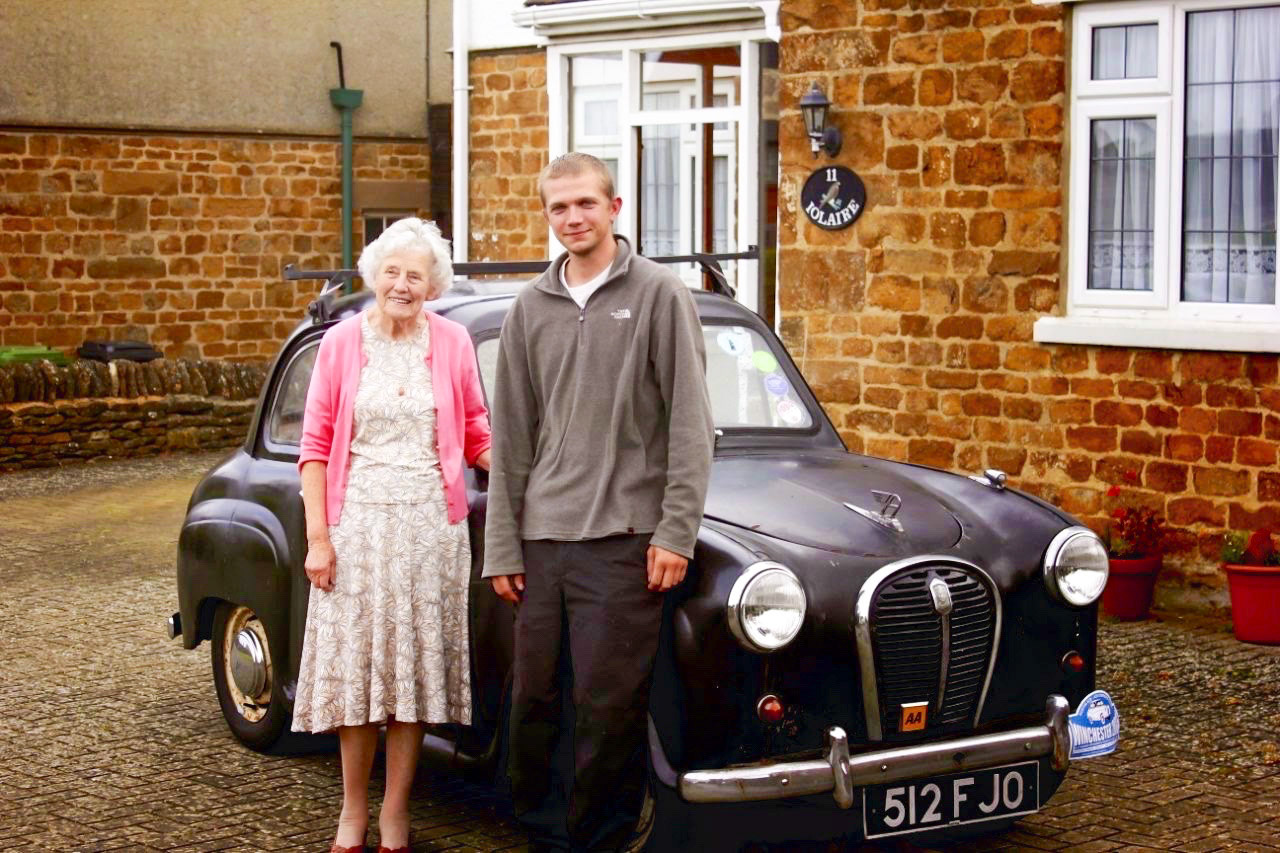 Mrs Thomas was a previous owner of the car called Percy and Matt, the present owner, took the car back to see Mrs Thomas at one of the cars previous registered addresses where it used to live.