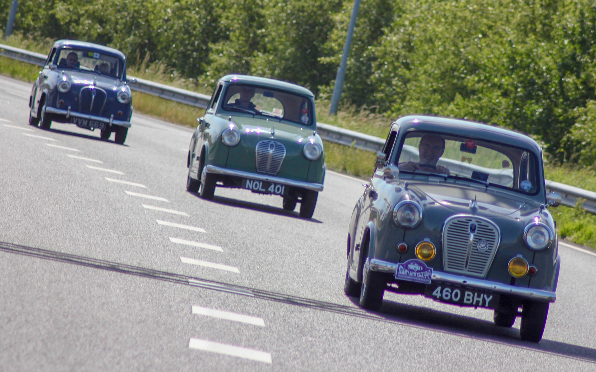 Pete Norbury, John Knight and Brian Ireland near Haarlem in The Netherlands