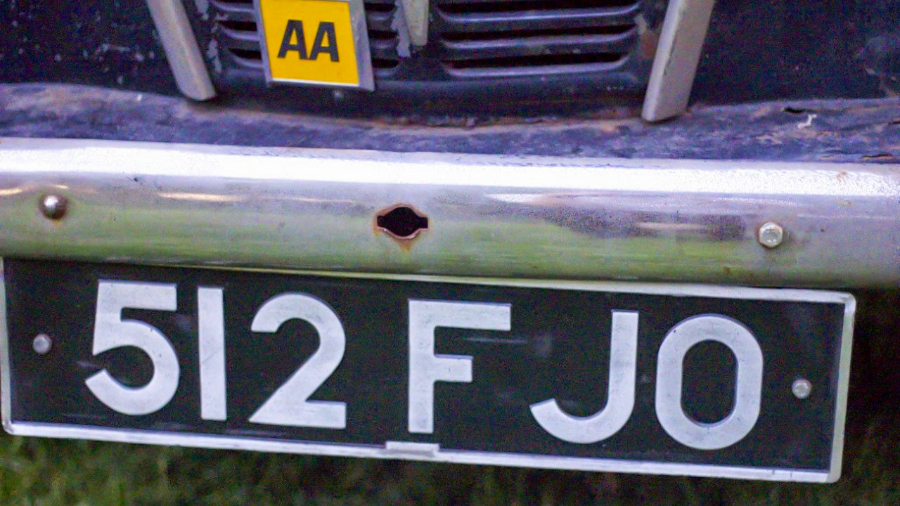 Percy's number plate