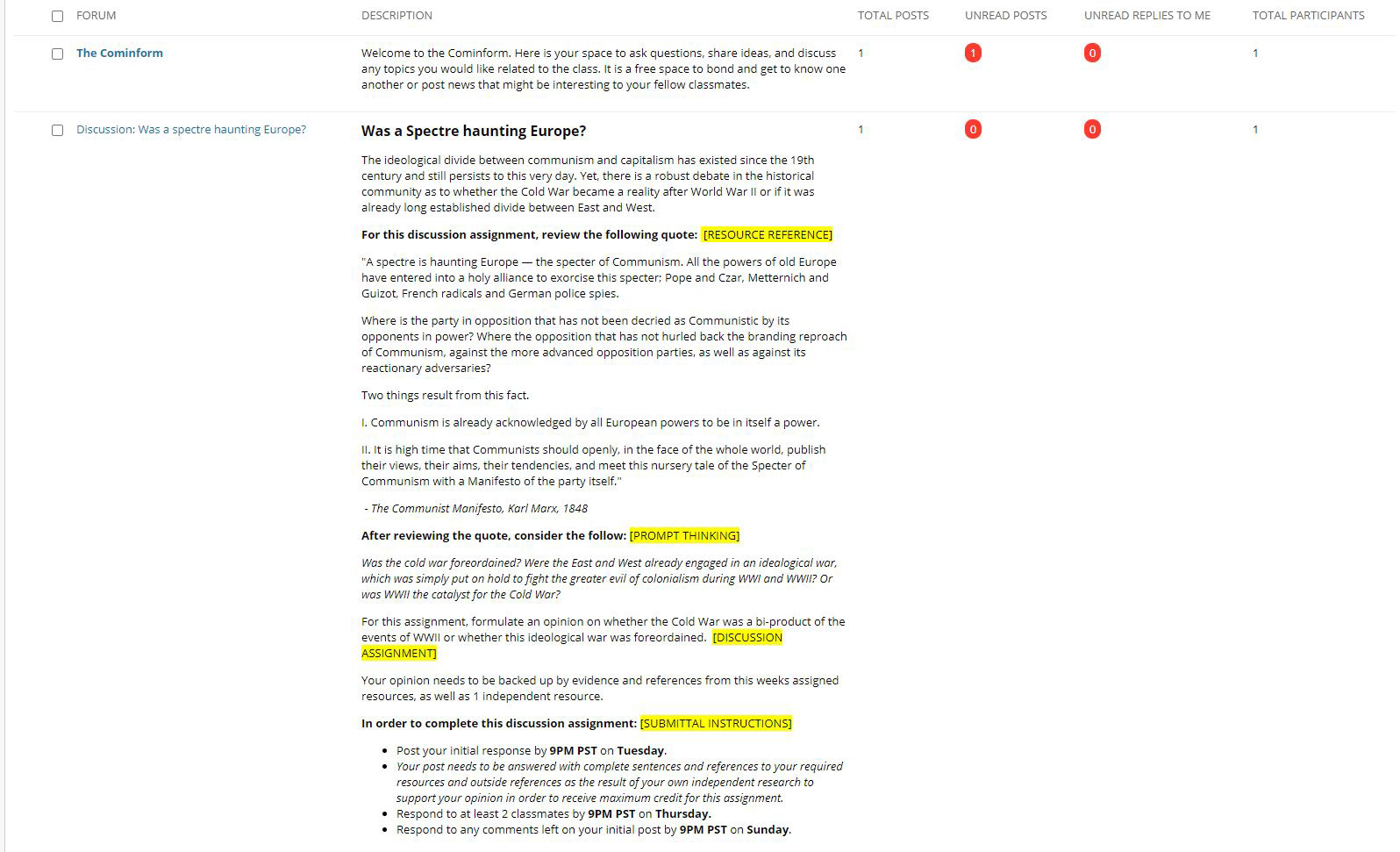 Discussion Forums