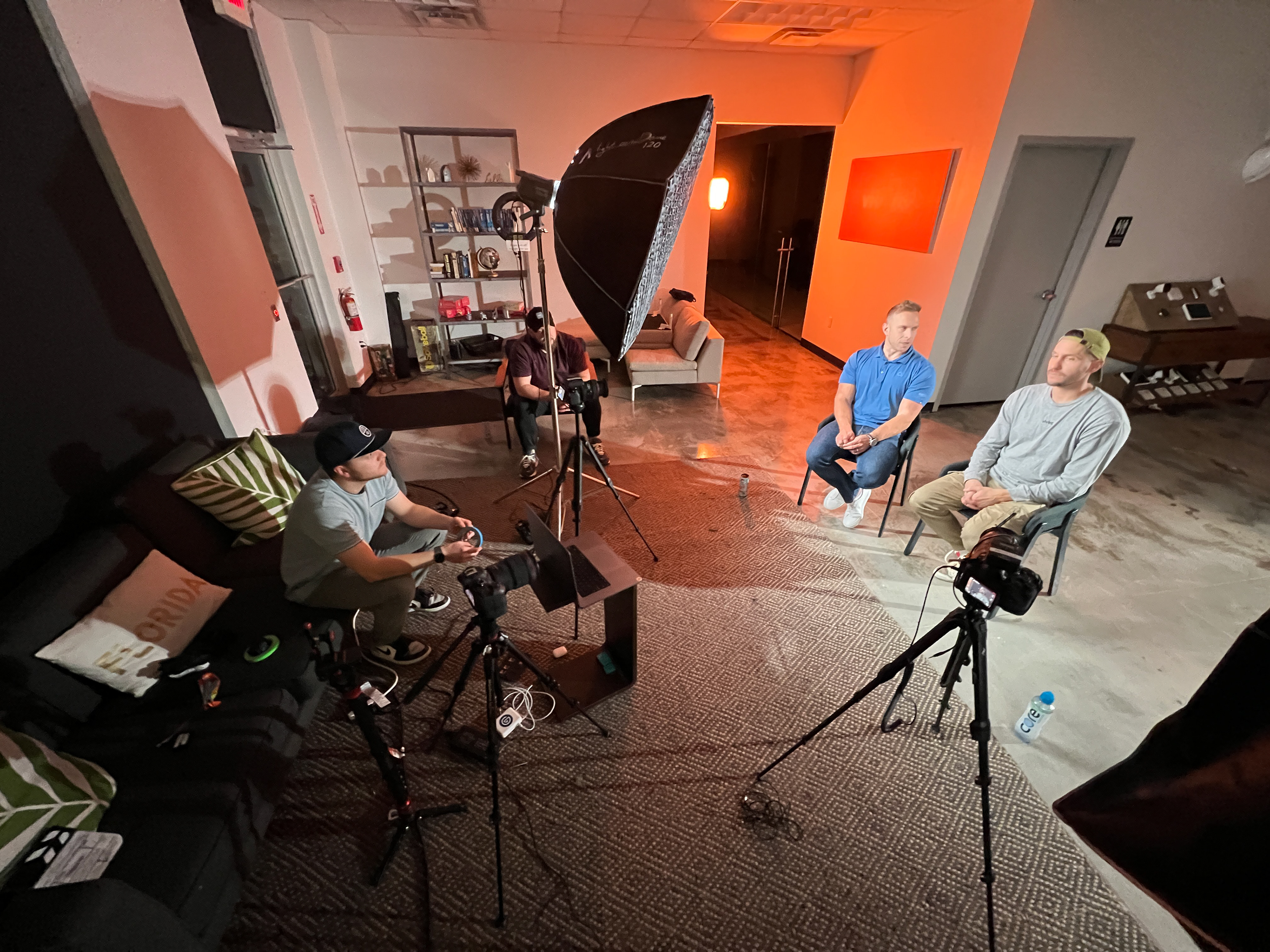 Bronson Directing Talent On-Set