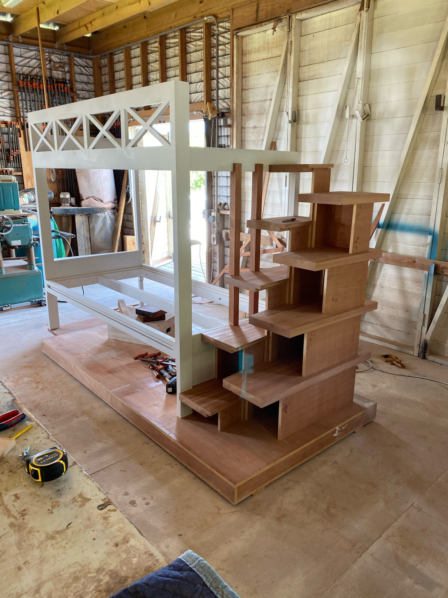 Bunk beds in progress