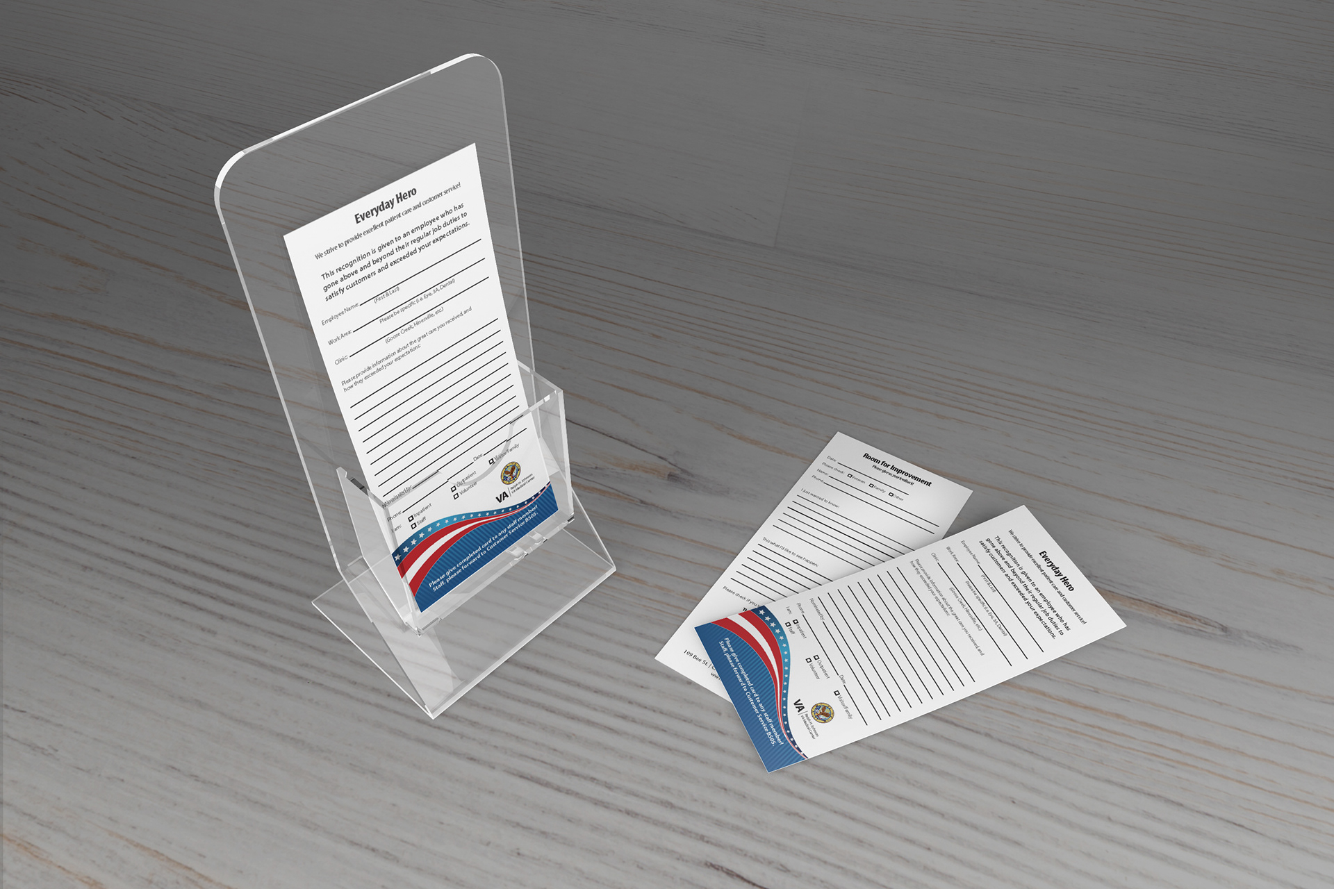 Everyday Hero Rack Card mock-up image